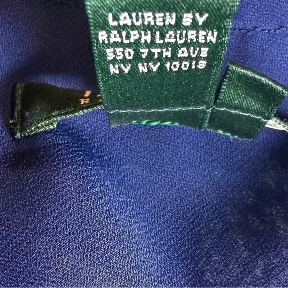 Ralph Lauren Blue Silk Paisley 2 Piece Skirt Set Large 12 Easter Vacation Luxury - Picture 16 of 16